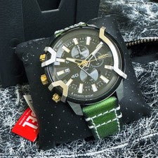 Reloj Diesel Cronógrafo Cuero Verde DZ4585