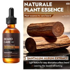 Aceite de barba suave y sedoso para hombres 55 ml aceite para el cuidado de la barba nutritivo refrescante