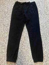 Hugo Boss Nuevo Pull On Jogger Para Hombre Negro Talla S Cordón Cintura Parte Inferior Elástica