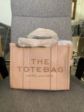 NUEVO CON ETIQUETAS - Bolso de Mano Marc Jacobs The Leather Mediano ROSE para Mujer
