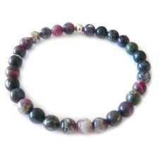 Pulsera elástica bola de piedras preciosas eudialit longitudes elección