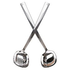 6 utensilios para servir de acero inoxidable - cuchara ranurada skimmer y cucharón para sopa,
