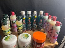 lote de 16 ARTÍCULOS PARA EL CUIDADO DEL CABELLO Champú/ACEITE DE OLIVA ACONDICIONADOR ORS, FANTASÍA ALOE PURO++