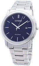 CITIZEN AW1211-80L Eco-Drive Solar Reloj Hombre Esfera Azul 42mm 50M JAPÓN