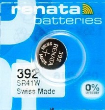 Reloj 392 RENATA SR41W SR41 V392 D392 Batería Envío Gratis Vendedor Autorizado