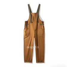 Ropa de Trabajo American Retro Suelto BF Pierna Recta Overall Amikaji Pantalones Largos para Hombre