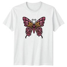 Camiseta de oro rosa arte mariposa para mujer naturaleza regalo de cumpleaños para ella