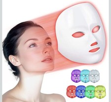 Mascarilla Terapia Luz Roja para Rostro, Mascarilla LED para Cuidado de la Piel Facial, Fa...