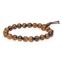 Pulsera de poder ojo de tigre pulsera de bola perlas de piedras preciosas Buda 8 mm