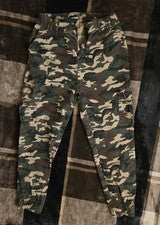 Moda Nova Camuflaje Pantalones Carga Para Hombre Cintura Elástica Pierna Cónica