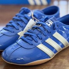 Tallas para mujer Adidas Tokyo W azul aluminio goma charol JQ0595 NUEVO EN CAJA