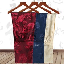 Pantalones Para Hombre Estilo Chino Estampado de Dragón Tang Traje Pantalones Kung Fu Tai Chi Informales