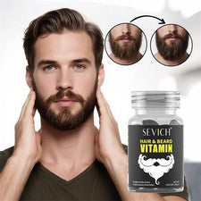 Cápsulas naturales para el cuidado de los hombres 30 piezas para el crecimiento de la barba y el cabello suero reparacio