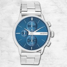 Oozoo Reloj Pulsera Hombre Oozoo Relojes Análogo Acero Inox Plata