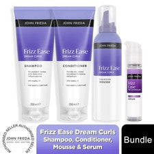 John Frieda Frizz Ease Dream Curls Set de cuidado del cabello - Cuidado del cabello que mejora los rizos