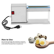 Pelador de huevos de codorniz eléctrico máquina exfoliante de cáscara de huevo de codorniz 28W motor de cobre