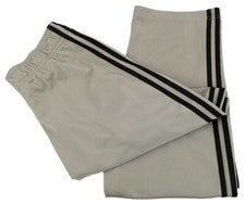 Pantalones ADIDAS Para Hombres Gris Negro ESSENTIAL 3 RAYAS Regular TRICOT PEQUEÑOS NUEVOS CON ETIQUETAS