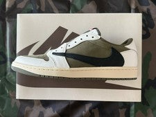 Nike Travis Scott Jordan 1 Bajo Mediano Oliva Para Hombre Talla 11 (Nuevo).