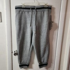 Pantalones deportivos Brooklyn Express - Estilo: BX3980P - Talla: L - Color: gris jaspeado nuevos con etiquetas