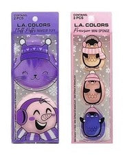 L.A. COLORES 2pk/5 piezas Maquillaje Precisión Mezcla Mini Esponjas y Pelusa Puff Puff Set NUEVO