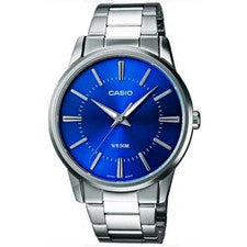 Orologio Uomo CASIO MTP-1303PD-2A Blu Bracciale Acciaio Classico Vintage