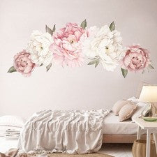 1xPeonía Flor Pared Pegatina Sala Pared Mural Calcomanía Hogar Arte Decoración Nuevo