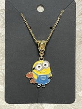 Dije de dibujos animados Minions colgante collar de oro moda festival novedad joyería