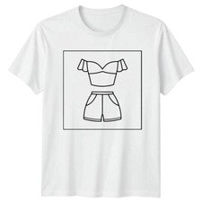 Conjunto Ropa de Moda Mujer Camiseta Damas Camiseta Gráfica Top