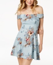 Vestido Teeze Me para mujer junior fuera del hombro una línea Sage 3/4