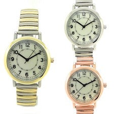 Reloj de moda con banda elástica elástica elástica fácil de leer 33 mm para hombre y mujer PRECIO BAJO