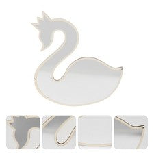 Espejo decorativo acrílico estilo nórdico espejo colgante de pared para el hogar (madera) 1 pieza