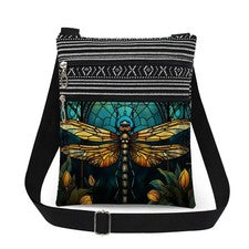 Bolso Bandolera Dragonfly Mujer con Correa de Hombro Ajustable para Viaje