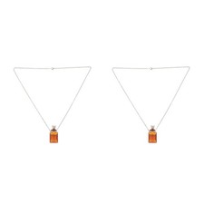 Collar botella perfume frasco 2 piezas, difusor de aceites esenciales de 3 ml con tapa corona