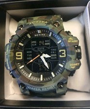 Reloj Hombre. Nuevo. Activa Vulkor X Invicta. Camuflaje verde. ACW8049MC-001