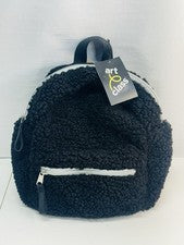 Mochila Bolso de Hombro Clase Artística Niñas Mujeres’s Negra Sherpa Elegante Elegante Moda