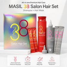Juego de cabello de salón MASIL 38 | Cuidado nutritivo K-Beauty para cabello dañado