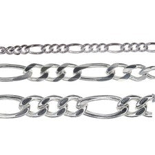 Collar Cadena Plata Figaro 925 Italiano Esterlina 2mm 3mm 4mm Joyería Regalo