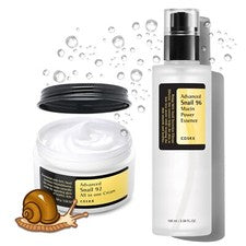 Juego avanzado de caracoles COSRX: 92 crema todo en uno + 96 Mucin Power Essence