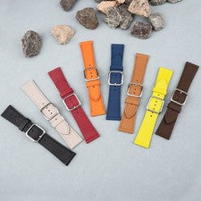 Correa de reloj de cuero genuino multicolor de calidad para hombre pulsera de moda 22 24 mm