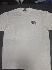 Etiqueta de corte con logotipo Stussy Stock con mancha talla grande