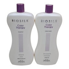 Set de champú y acondicionador Biosilk Color Therapy cabello tratado con color Jumbo 34 oz ea
