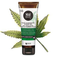 Exfoliante facial limpieza facial cuidado facial exfoliante aceite de cáñamo orgánico vegano