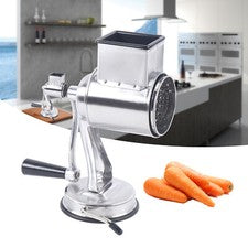 Rallador de tambor acero inoxidable cortador de verduras rallador manual de patatas con 5 tambores DE