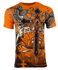 Camiseta Archaic Affliction Para Hombre CREATURA ALADA Alas Motociclista S-3XL