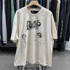 Camiseta de algodón blanca Films Angels Classic Films estilo dibujado a mano Paly para hombre