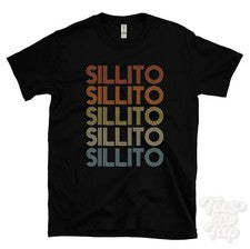 CAMISETA ESTILO RETRO REPETIDO SILLITO Hombre y Mujer Novedad Genial Nombre Regalo