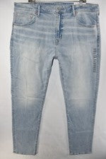 Nuevos pantalones de mezclilla American Eagle ajuste atlético AirFlex + azul ultrasuave para hombre talla 40x34