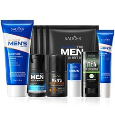 Crema facial hidratante para el cuidado de la piel de hombre SADOER máscara facial bálsamo labial protector solar