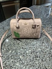 Bolso de mano para mujer KATE SPADE Cameron Street perforado carril grande. Blush/Dolce nuevo con etiquetas