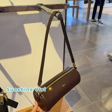 Bolso de mano Coach pequeño barril en cuero CDY80 latón/arce nuevo con etiquetas